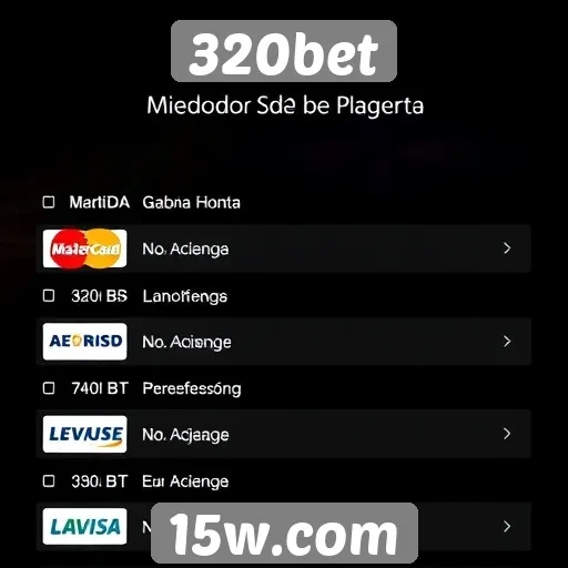 Métodos de pagamento aceitos no 320bet